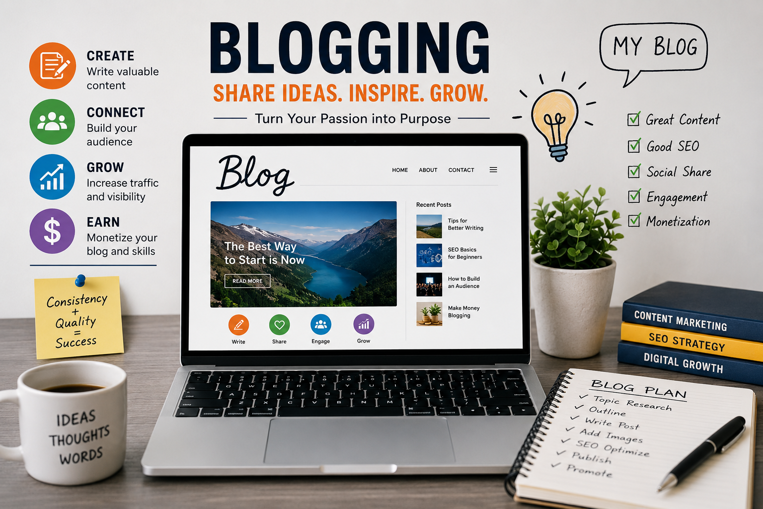 Professional Blogging Guide: Write & Monetize